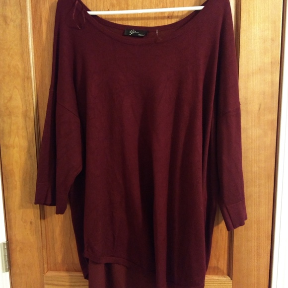 Maroon 3/4 sleeve sweater - Picture 1 of 1